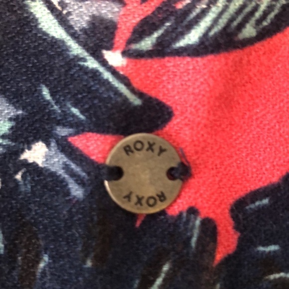 ROXY WOMENS FLORAL PRINT PINK/BLUE LONG SLEEVE WRAP DRESS SIZE S - Picture 13 of 15